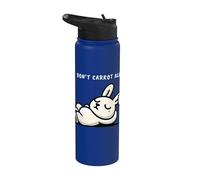 Cute I Don't Carrot All Rabbit Carrot Bunny Stainless Steel Insulated Water Bottle