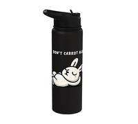 Cute I Don't Carrot All Rabbit Carrot Bunny Stainless Steel Insulated Water Bottle