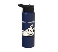 Cute I Don't Carrot All Rabbit Carrot Bunny Stainless Steel Insulated Water Bottle