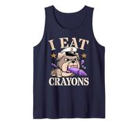 Cute I Eat Crayons Corps Crew Military Armed Forces Gag Tank Top