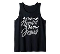 Cute I Have Decided To Follow Jesus Gift Baptism Men Women Tank Top