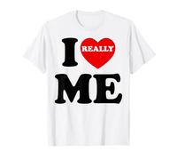 Cute I Heart Me Funny I Love Myself For Men Women Retro Art T-Shirt