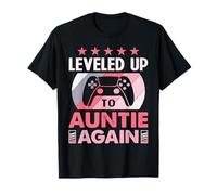 Cute I Leveled Up to Aunt Again - Great Auntie Again Gaming T-Shirt