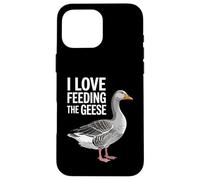 Cute I Love Feeding The Geese Men Women Children Case for iPhone 16 Pro Max
