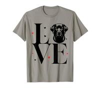 Cute I Love My Black Labrador Retriever Dog Valentine's Day T-Shirt