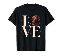 Cute I Love My Chocolate Lab Brown Labrador Retriever T-Shirt