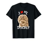 Cute I Love My Goldendoodle Gift Golden Doodle T-Shirt