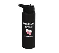 Cute I Need Some Time for Me Comfy Slippers Men Women Kids Stainless Steel Insulated Water Bottle