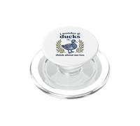 Cute I Wonder If Ducks Think About Me Too Bird Art PopSockets PopGrip for MagSafe