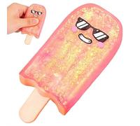 Cute Ice Cream Squish y Sugar Stress Ball,Glitter IceCream Squeeze Squish-y,Colorful Ice Cream StressBalls Fidget Sensory Toy,Summer Sensory Stress Relief,Party Favors for Anxiety StressRelief