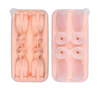 Cute Ice Cube Mould Dog Shapes Tray Silicone Make 4 for Whiskey Cocktails Iced Coffee Soup Cubes Freezer 1 Cup (A, One Size)