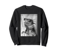 Cute Iguana with Sunglasses Cool Reptile Animal Photo Booth Sweatshirt