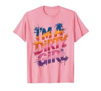 Cute I'm Dirty Girl Mud Run Trail Muddy Sistas Pink Mudder T-Shirt