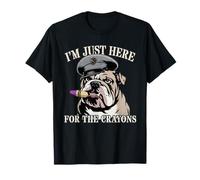 Cute I'm JUST HERE for Crayons Eater Veterans DD-214 T-Shirt