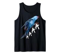 Cute Indian Ringneck Screaming Parakeet Bird Ornithologist Tank Top