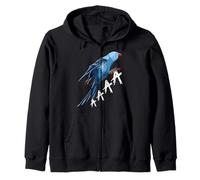 Cute Indian Ringneck Screaming Parakeet Bird Ornithologist Zip Hoodie
