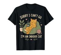 Cute Indoor Cat Coffee Cozy Homebody Humor Quote Value Graphic T-Shirt