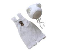 Cute Infant Photography Outfit Hat Knit Bear Hat Costume Pants Photostudio Props Baby Photo Costume Newborn Shower Gift Baby Photoshoot PropsPhotography Accessories