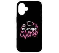 Cute Informatics Nurse RN Healthcare IT Nursing Department Case for iPhone 16
