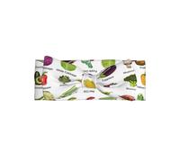 Cute Introduction of various vegetables Print Baby Bow Headband â€“ Full Moon Gift for Newborns, Toddlers â€“ Skin-Friendly Hair