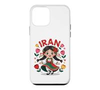 Cute Iran Girl Traditional Outfit With Floral Art for Kids Case for iPhone 12 mini