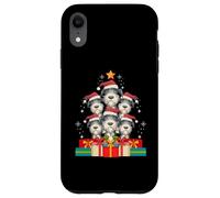 Cute Irish Wolfhound Pile Dog Christmas Tree Xmas Hat Case for iPhone XR
