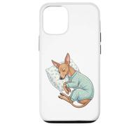 Cute Italian Greyhound Dog Sleeping in Pajamas Bedtime Art Case for iPhone 12/12 Pro