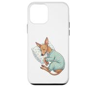 Cute Italian Greyhound Dog Sleeping in Pajamas Bedtime Art Case for iPhone 12 mini