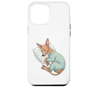 Cute Italian Greyhound Dog Sleeping in Pajamas Bedtime Art Case for iPhone 12 Pro Max