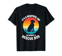 Cute It's A Beautiful Day to Adopt A Rescue Dog Value Graphic T-Shirt