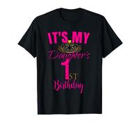 Cute It's My Daughter's 1st Birthday Party Outfit Gift T-Shirt