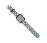 Cute Jack Russell Terrier Dog Pattern Novelty Silicone Bands Compatible with IWatch Soft Waterproof Watchbands Strap