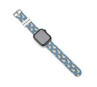 Cute Jack Russell Terrier Dog Pattern Novelty Silicone Bands Compatible with IWatch Soft Waterproof Watchbands Strap