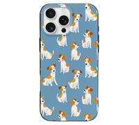 Cute Jack Russell Terrier Dog Pattern Slim Phone Cases Cover Compatible with iPhone 16/16 Plus/16 Pro/16 Pro Max/16 E