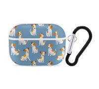 Cute Jack Russell Terrier Dog Pattern Stylish Earphone Case Cover Compatible with Airpods Pro Earbud Headphone Cases