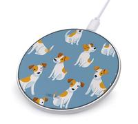 Cute Jack Russell Terrier Dog Pattern Stylish Wireless Charger 10W Fast Charging Pad