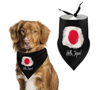 Cute Japan Japanese Flag Cute Dog Bandana Triangle Adjustable Washable Cat Scarf Pet Accessories