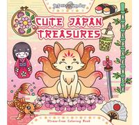 Cute Japan Treasures: Bold and Easy, Stress-Free Coloring Book: Featuring Japanese Figures for Relaxation, Perfect for Teens and Adults