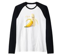 Cute Japanese Banana - Anime Style Kawaii Food Raglan Baseball Tee