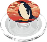 Cute Japanese Dreaming Penguin Calm Japan Clouds Anime PopSockets PopGrip for MagSafe