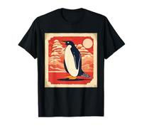 Cute Japanese Dreaming Penguin Calm Japan Clouds Anime T-Shirt