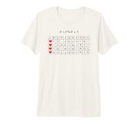 Cute Japanese Hiragana Love Grid Minimal Black Design Premium T-Shirt