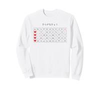Cute Japanese Hiragana Love Grid Minimal Black Design Sweatshirt