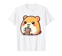 Cute Japanese Kawaii Chibi Lemming Drinking Boba Tea T-Shirt