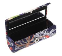 Cute Japanese Lipstick Storage Case with Mirror for Travel | PU Leather and Cloth Build, Vintage Inspired Cartoon Style, for Office Touchups and Students