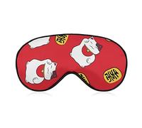 Cute Japanese Luck Cat Sleep Mask Coins Blindfold for Sleeping Elastic Blackout Eye Mask Cover for Full Night's Sleep Travel and Nap
