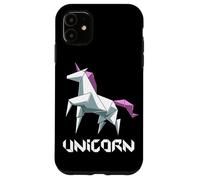 Cute Japanese Origami Unicorn Rainbow Origami Case for iPhone 11
