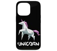Cute Japanese Origami Unicorn Rainbow Origami Case for iPhone 13 Pro