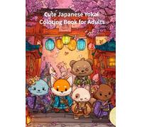 Cute Japanese Yokai Coloring Book for Adults