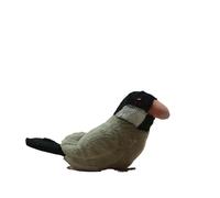 Cute Java Sparrow Bird Plush Toy Soft Stuffed Animal Doll Realistic for Kids Collectors Home Decor Educational Gift